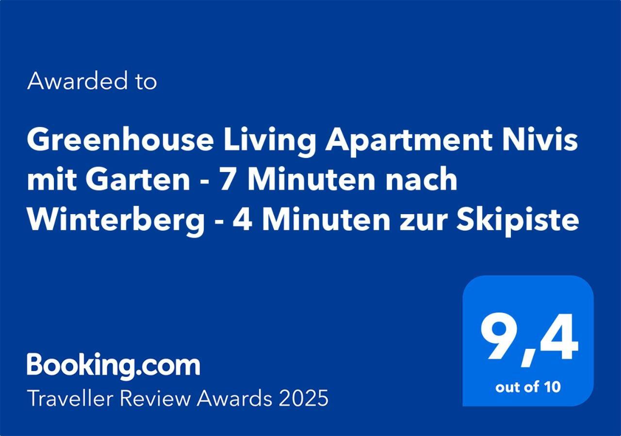 Greenhouse Living Apartment Nivis Mit Garten - 4 Minuten Nach Winterberg - Wandern, Mountainbike Fahren - Natur Geniessen Medebach Exterior photo